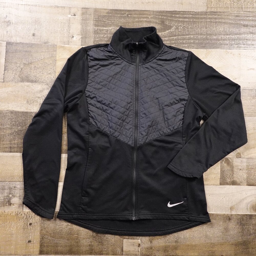 Nike Running Insulated Full-Zip Jacket Women’s Medium Black Cold Weather Train